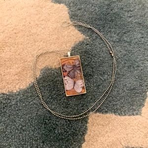 necklace with butterflys